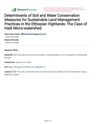 “Water Harvesting for Sustainable Agriculture: A Case Study in the Ethiopian Highlands” - A Journey into Ancient Practices and Modern Innovation